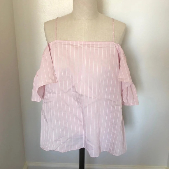 H&M Striped Off-The-Shoulder Top 🌸​​​​​​​​​​ - Picture 2 of 4